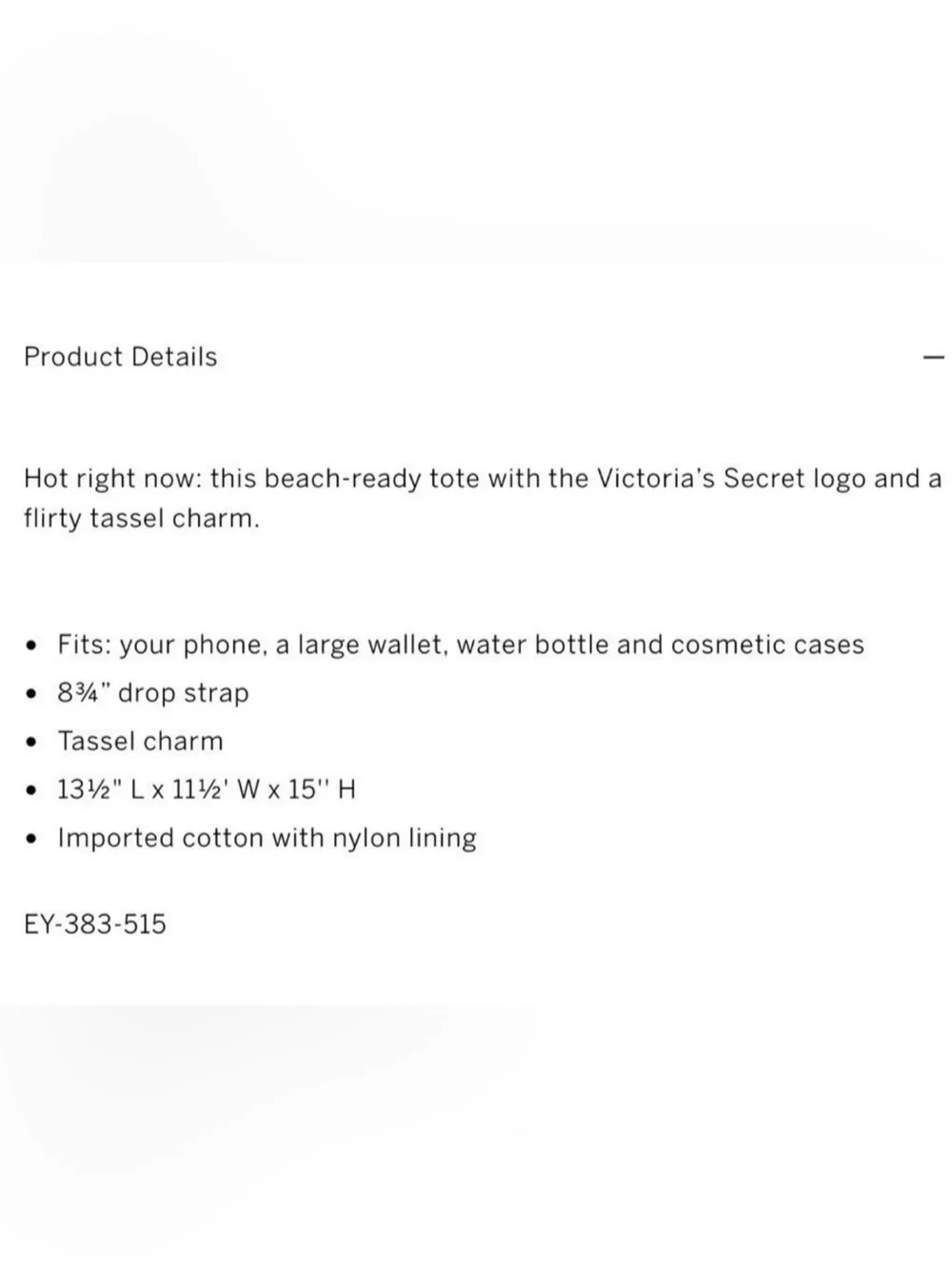 Victoria’s Secret EAU SO PARTY Fragrance Lotion and VS Tote Bag